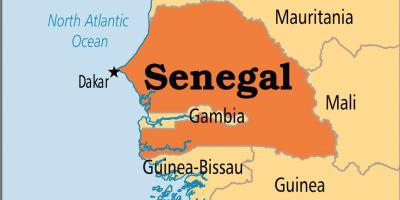 सेनेगल दुनिया के नक्शे पर
